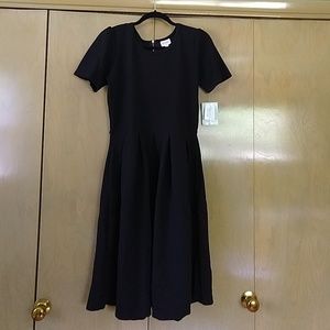 LulaRoe NOIR Solid Black Amelia NWT